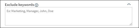 LinkHelp - Exclude keywords