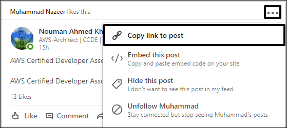 How to get Post ID on LinkedIn