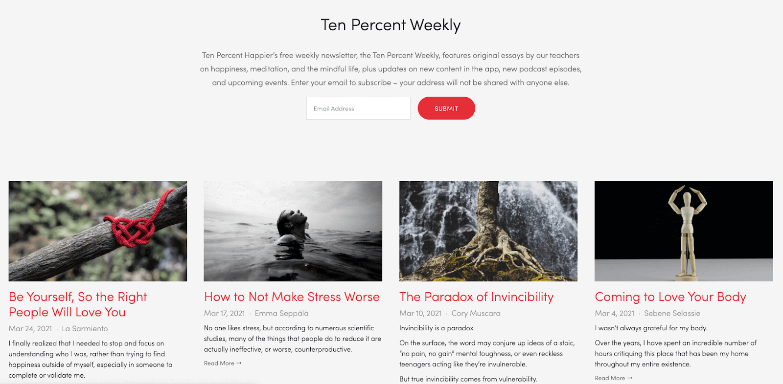 ten percent weekly