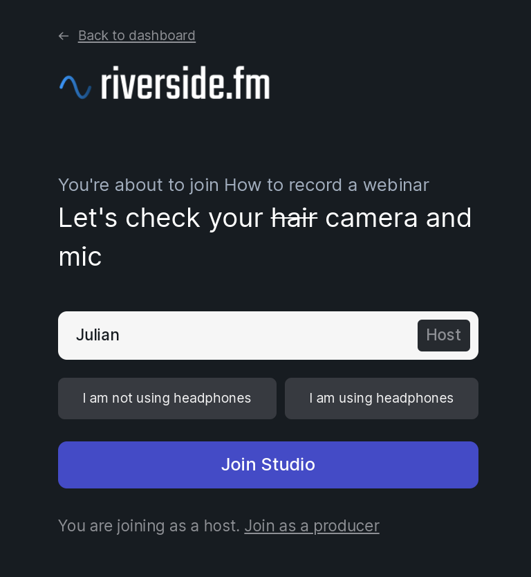 riverside.fm green room