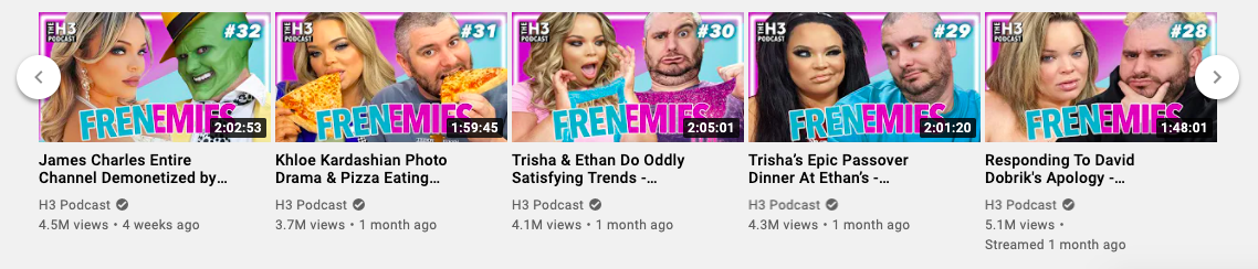 thumbnail preview youtube podcast h3 show