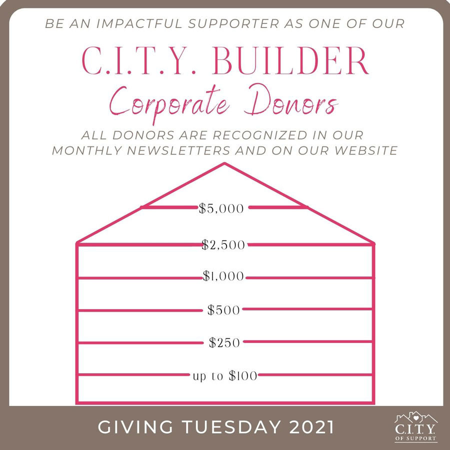 CITY of Support - Community Corporate Donors