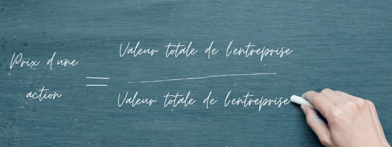 Formule de calcul de la valeur d'une action