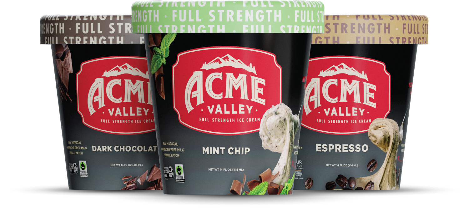 Acme Valley Ice Cream The Only Full Strength Ice Cream