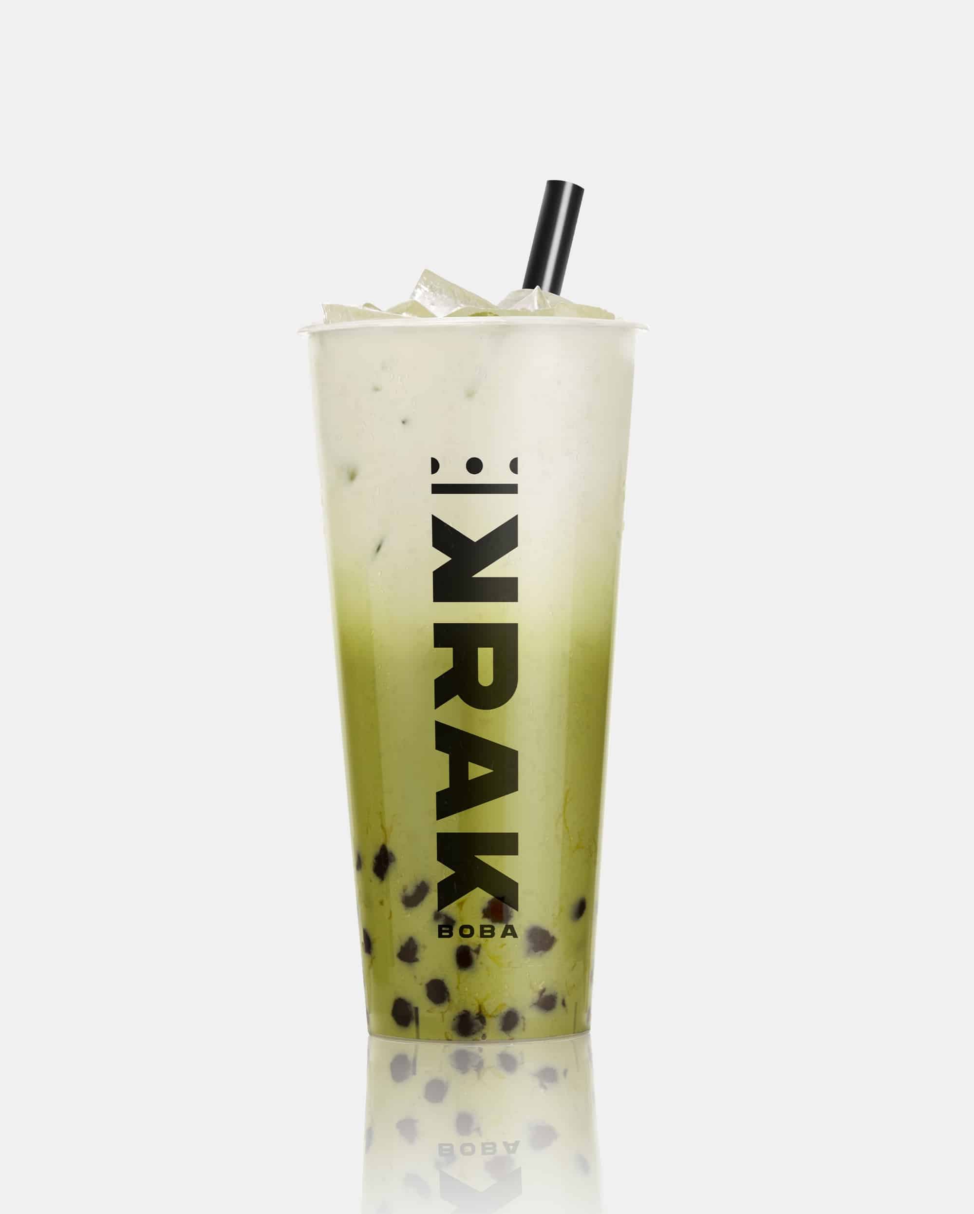 Krak Boba Strawberry Matcha Latte