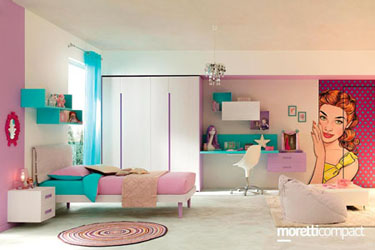 cameretta moretti compact per bambina KC305