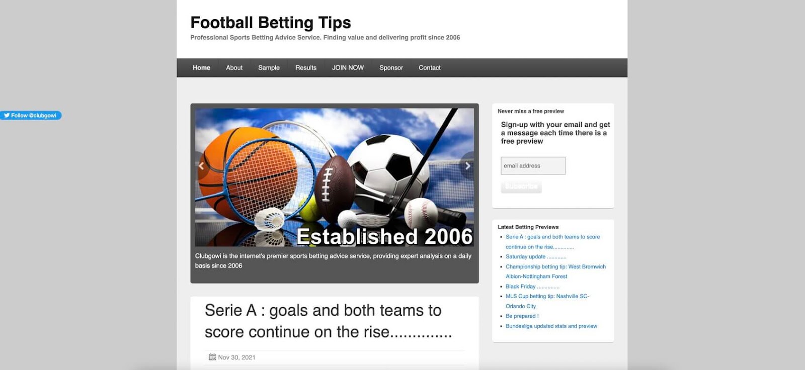 clubgowi homepage