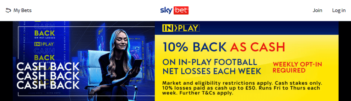 skybet cashback promotion