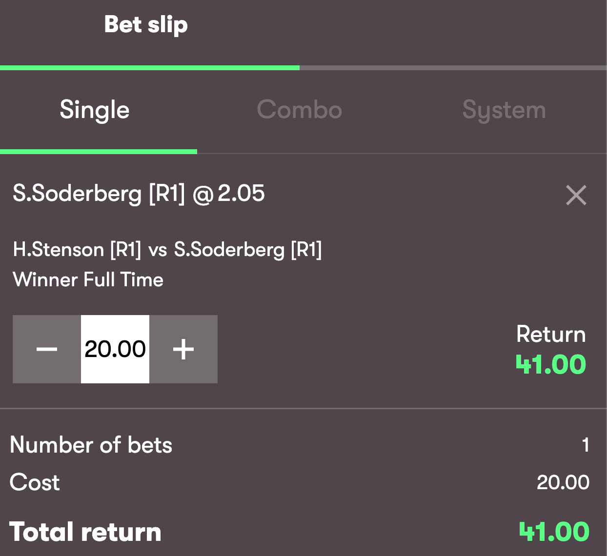 10bet golf bet slip example