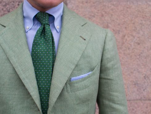 green summer coat