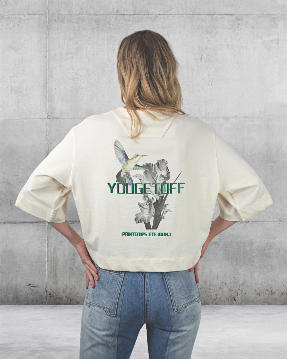 Print Crop T-Shirt | Juun.J | Unfolloworld