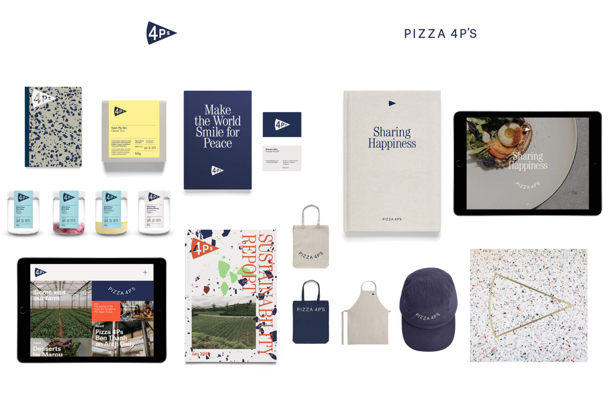 Pizza 4P's visual identity