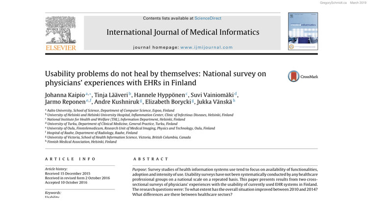 ehr usability finland