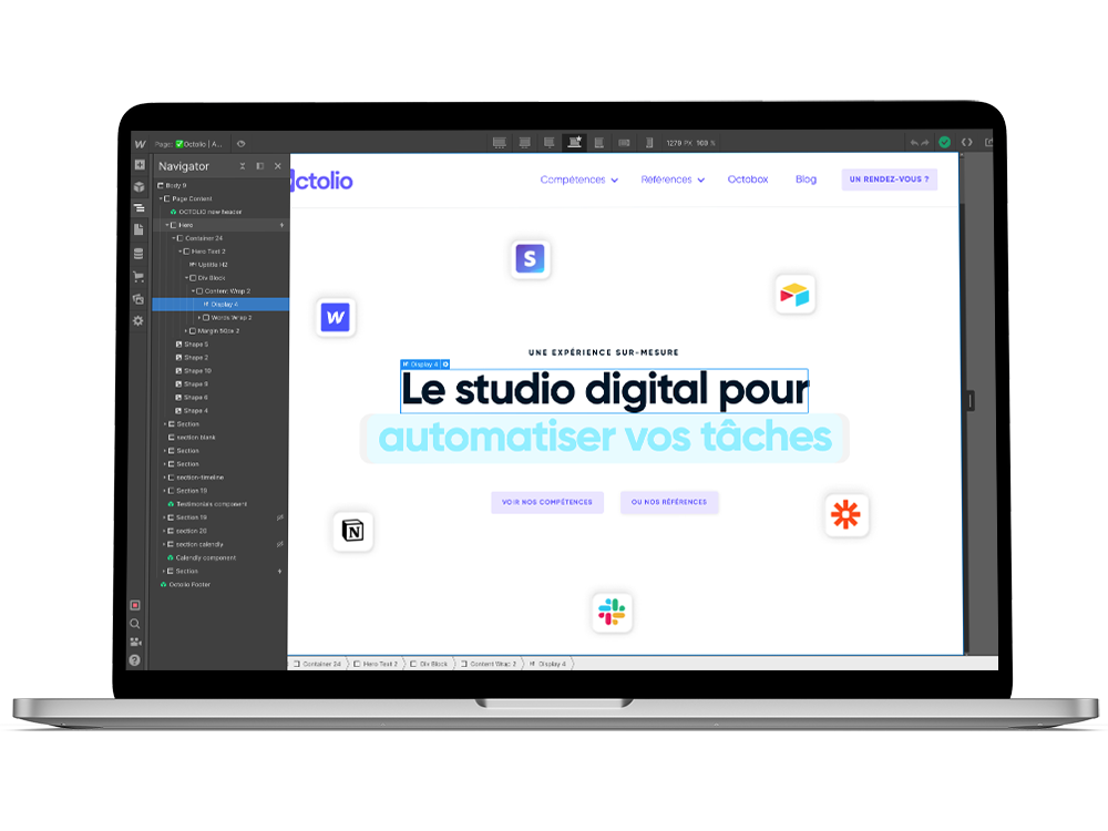 Mockup site internet