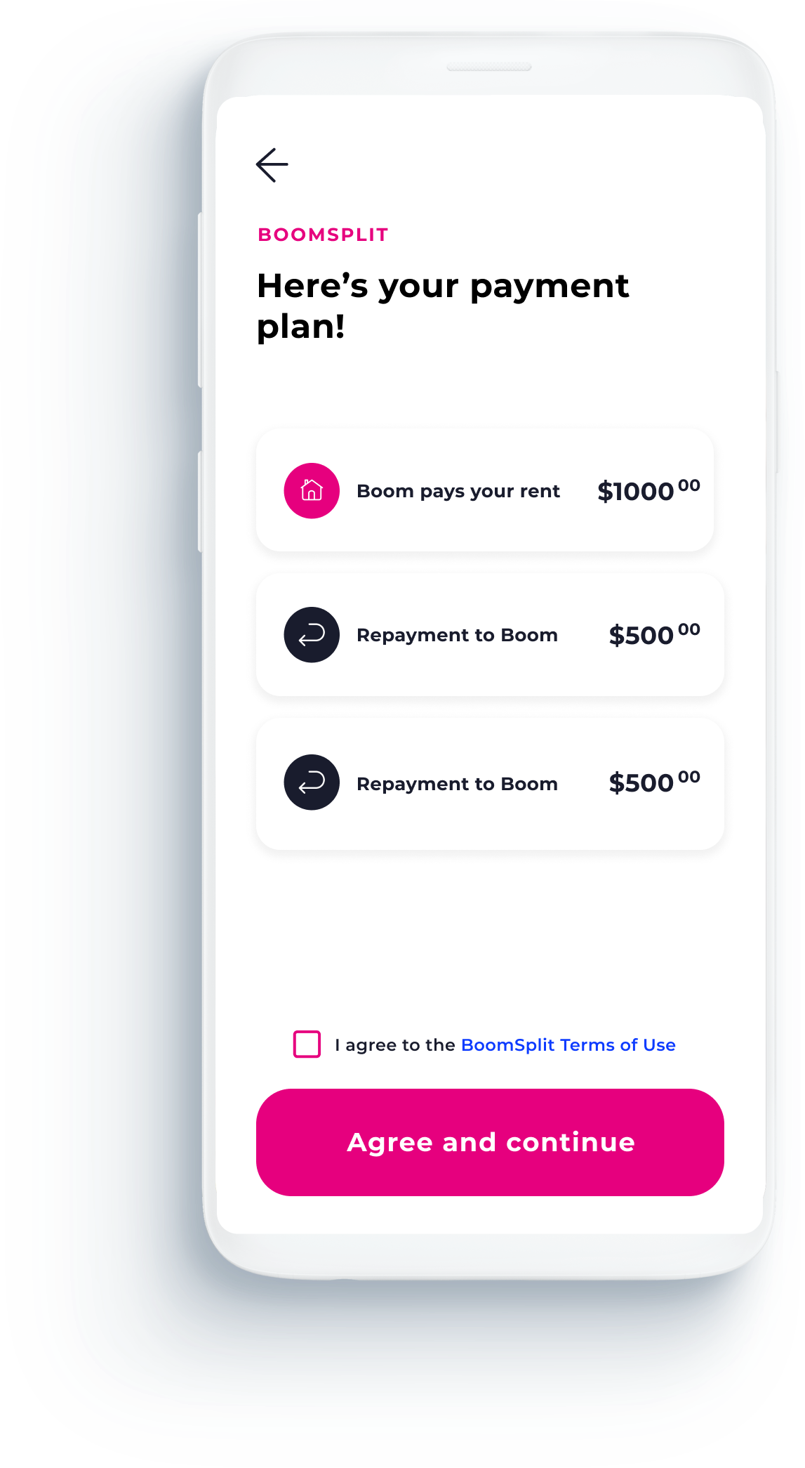 Boom - the most flexible and rewarding way to pay rent