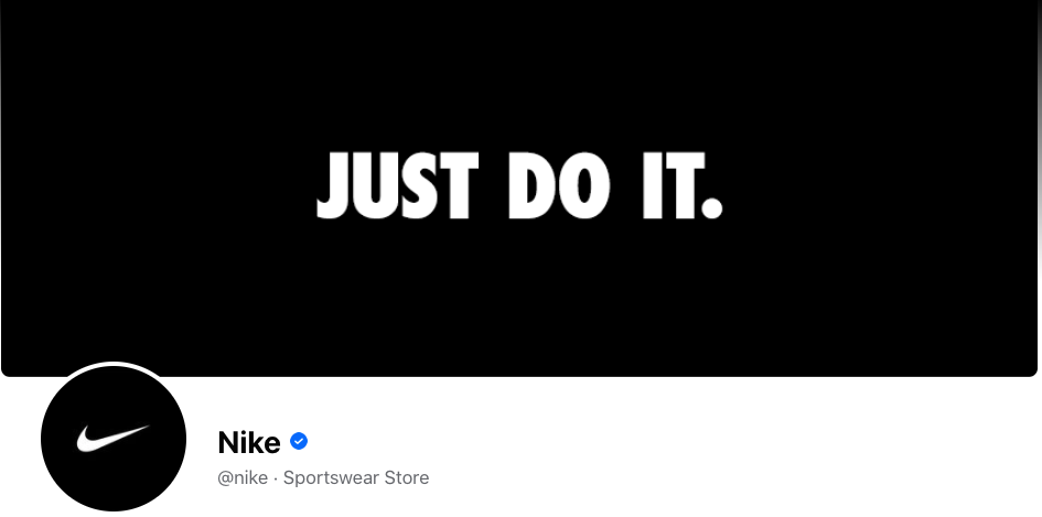 Nike's Facebook Banner