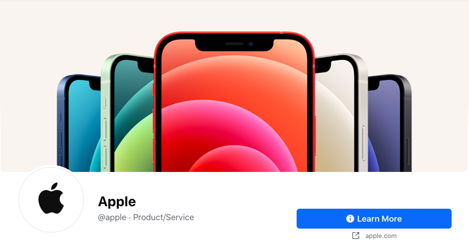 Apple's Facebook Banner