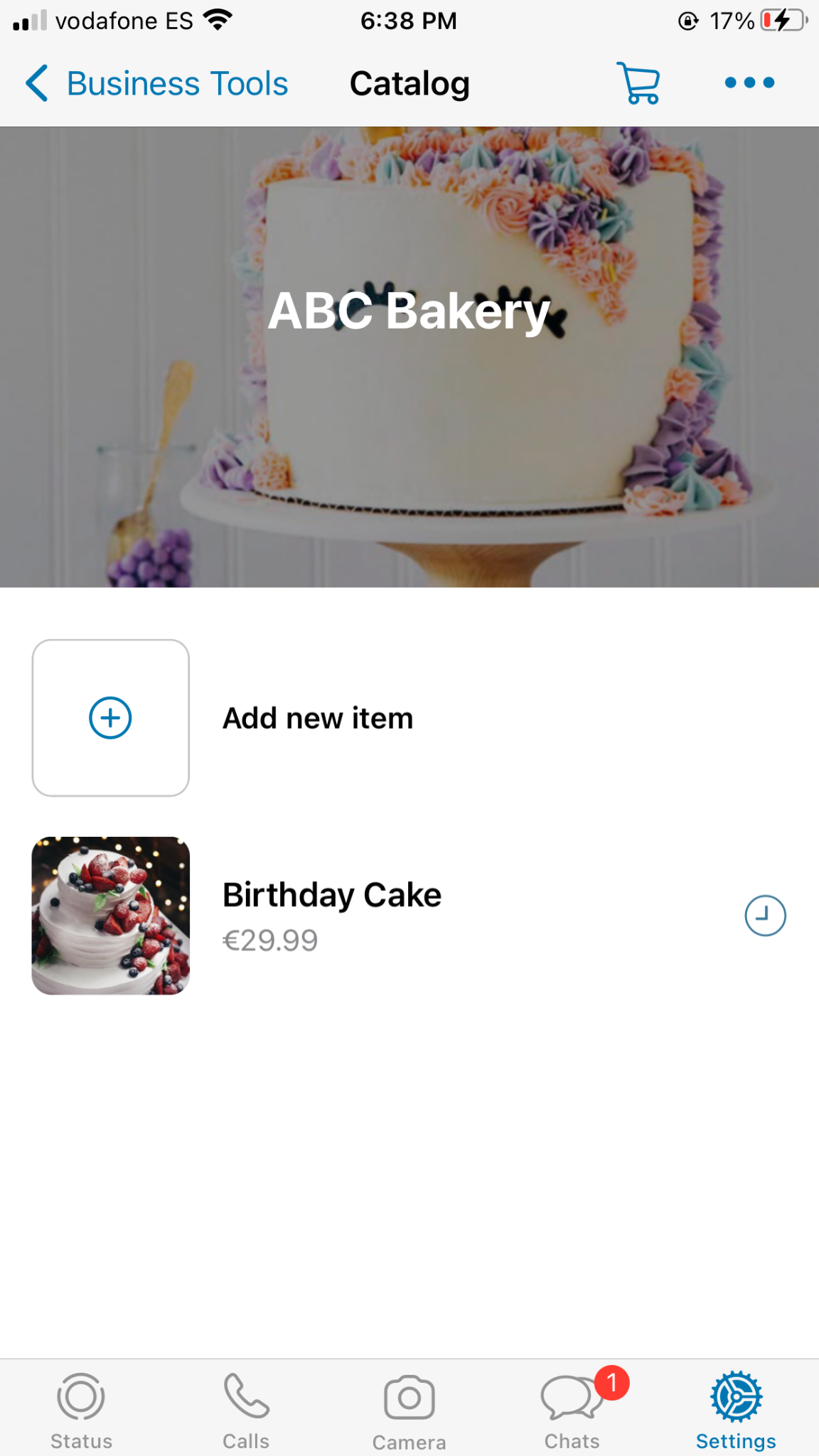 whatsapp business profile catalog