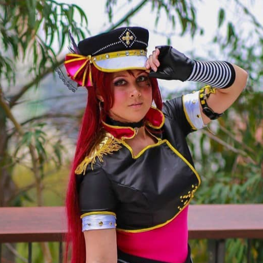 Team Member Noeme cosplaying as Riko from Love Live