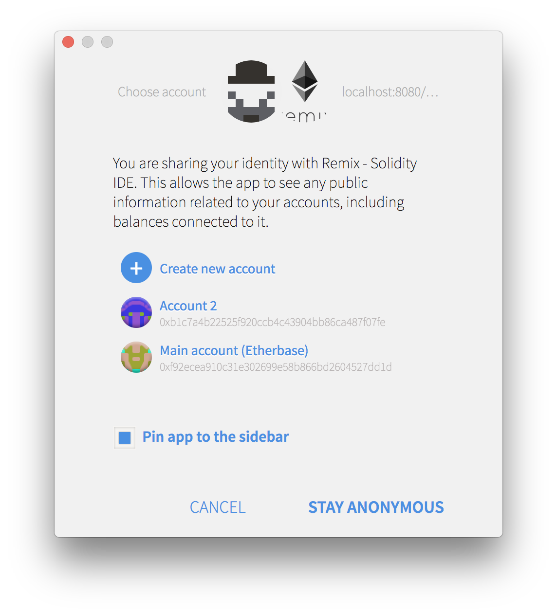 Mist account authorization