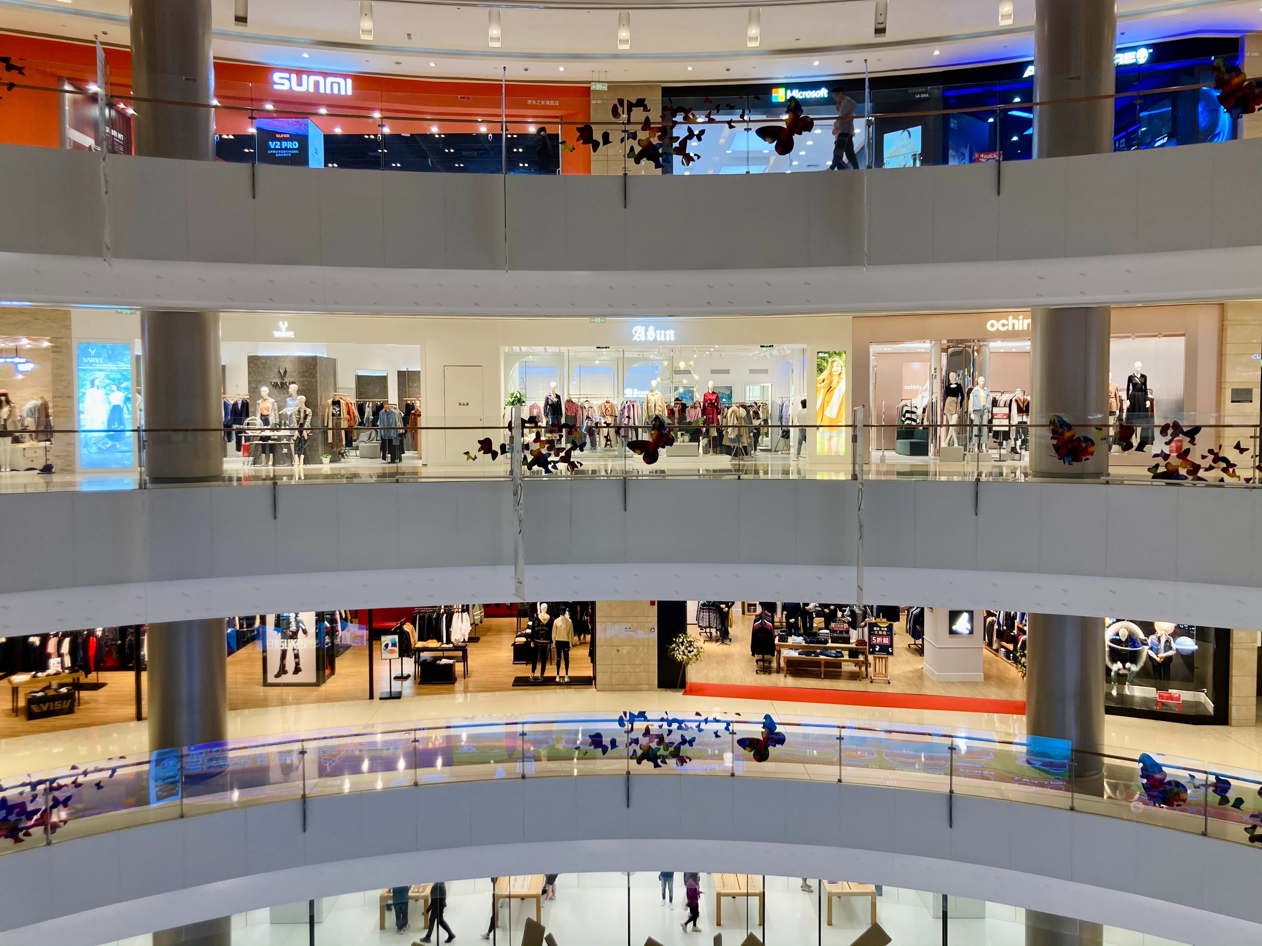 mall filled with stores