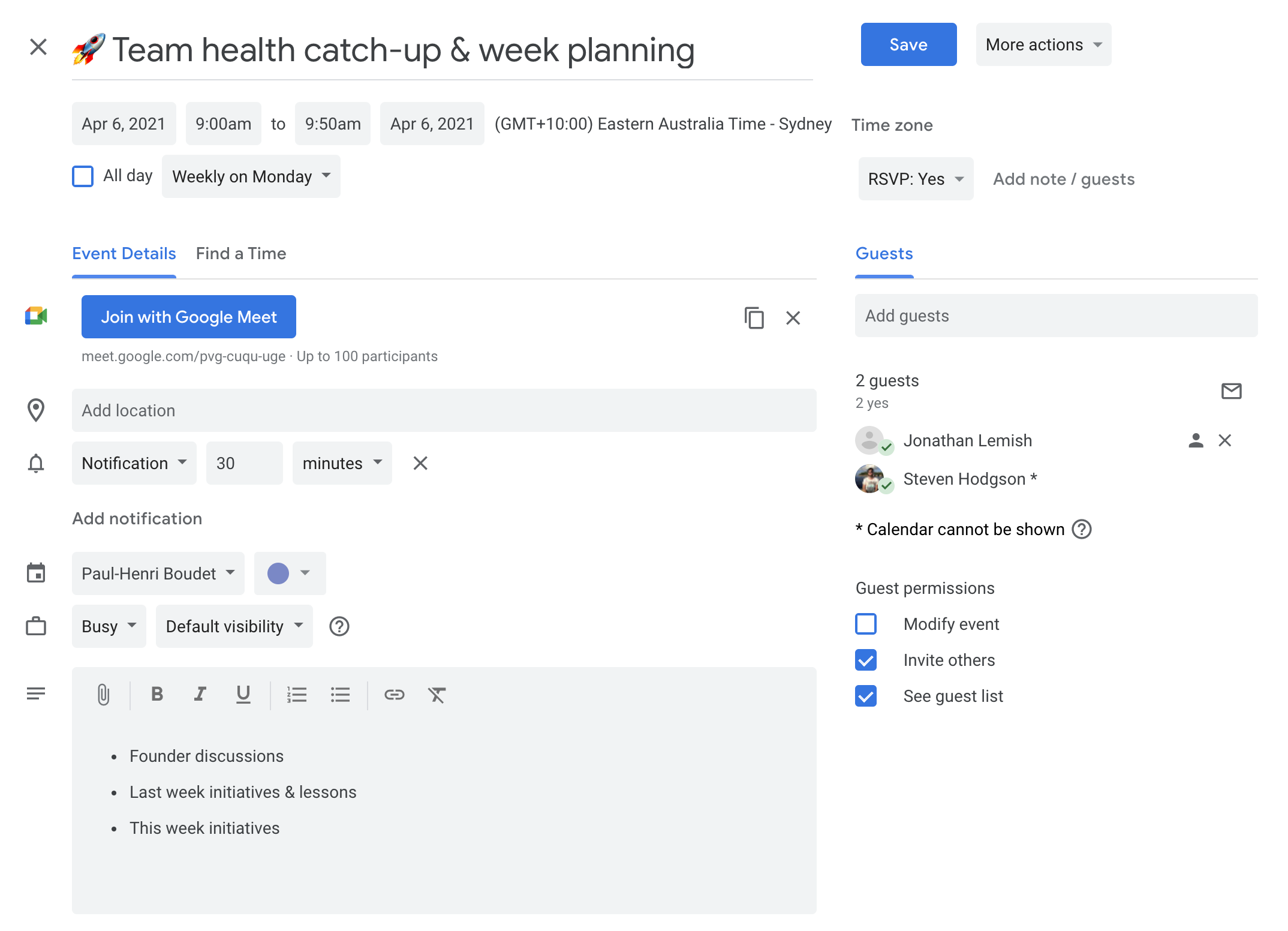 The Missing Thing in Google Calendar - Meetric