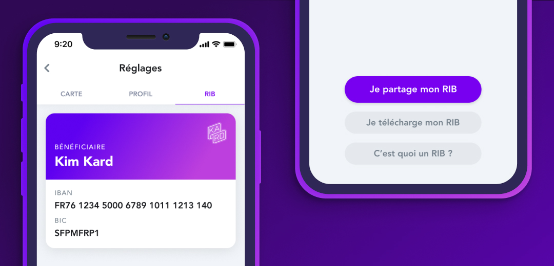 Ton RIB sur l'appli Kard