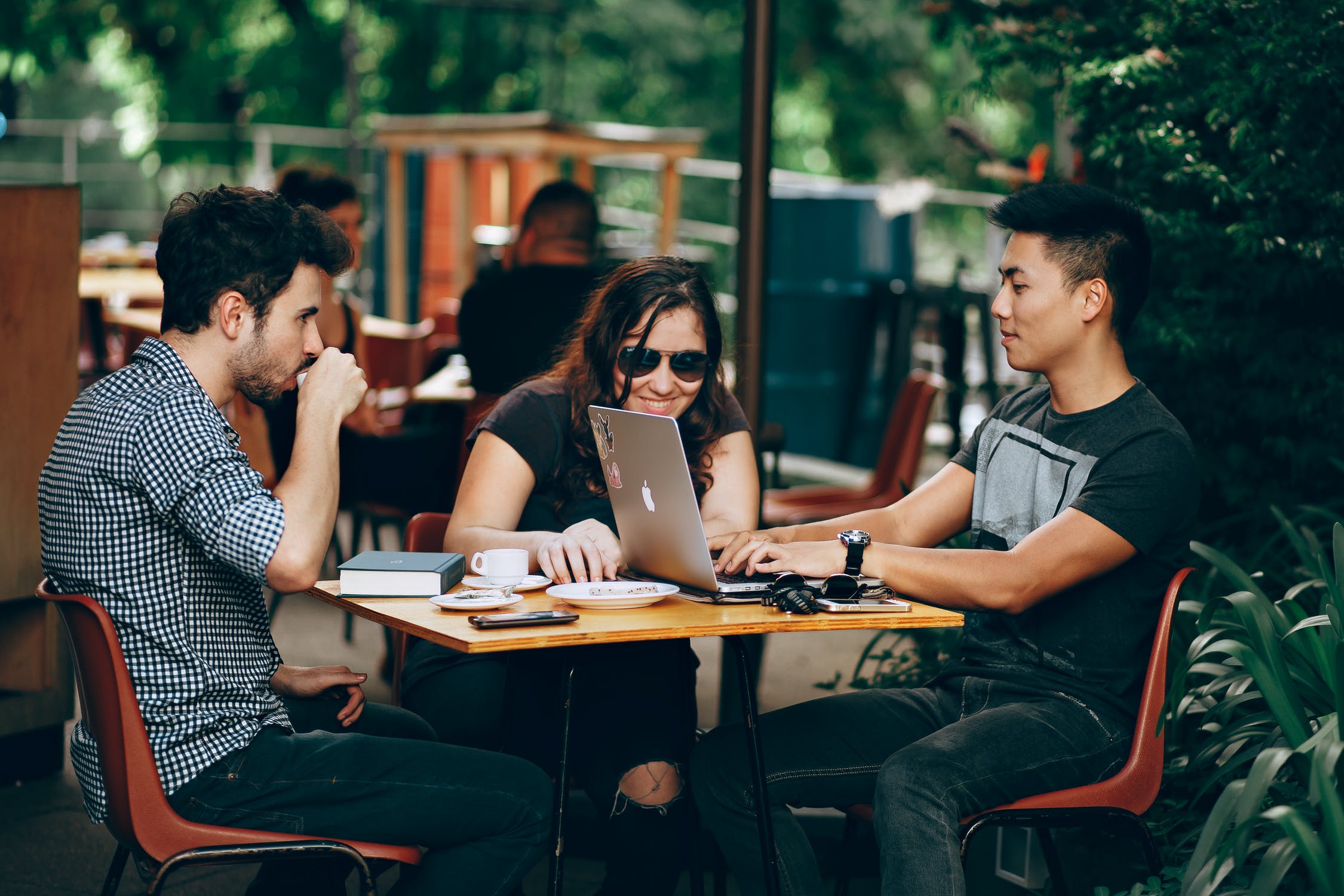 Teamwork during a business meeting.