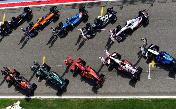 Formula 1 Cars on the Track