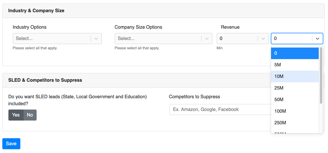 Select max revenue