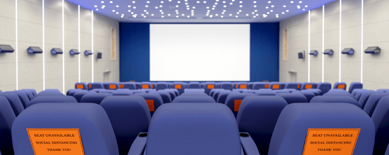 An empty stadium enforcing social-distancing requirements exemplifies one of many difficulties when hosting in-person events