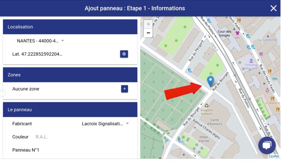 ajout panneau