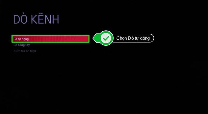 Cách dò kênh trên tivi LG sử dụng hệ điều hành WebOS
