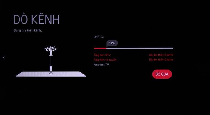 Cách dò kênh trên tivi LG sử dụng hệ điều hành WebOS