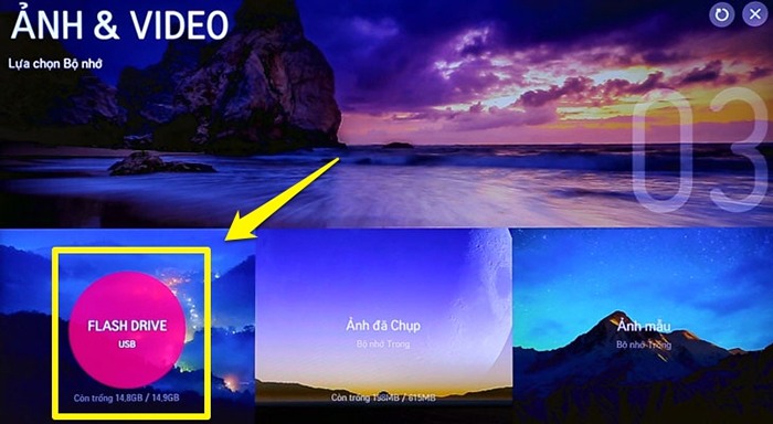 Cách xem phim nghe nhạc trong USB trên Smart tivi LG