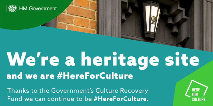 Government Culture Recovery grant for 78 Derngate