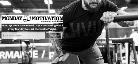 Newsletter landing page