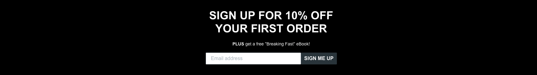 Footer opt-in