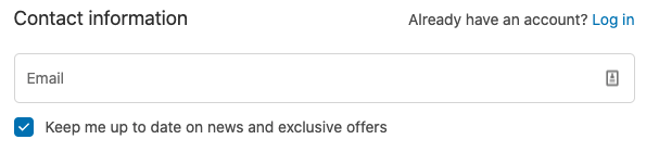 Checkout Opt-in
