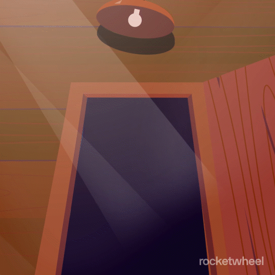 Lumberjack walking out of his house wielding an axe