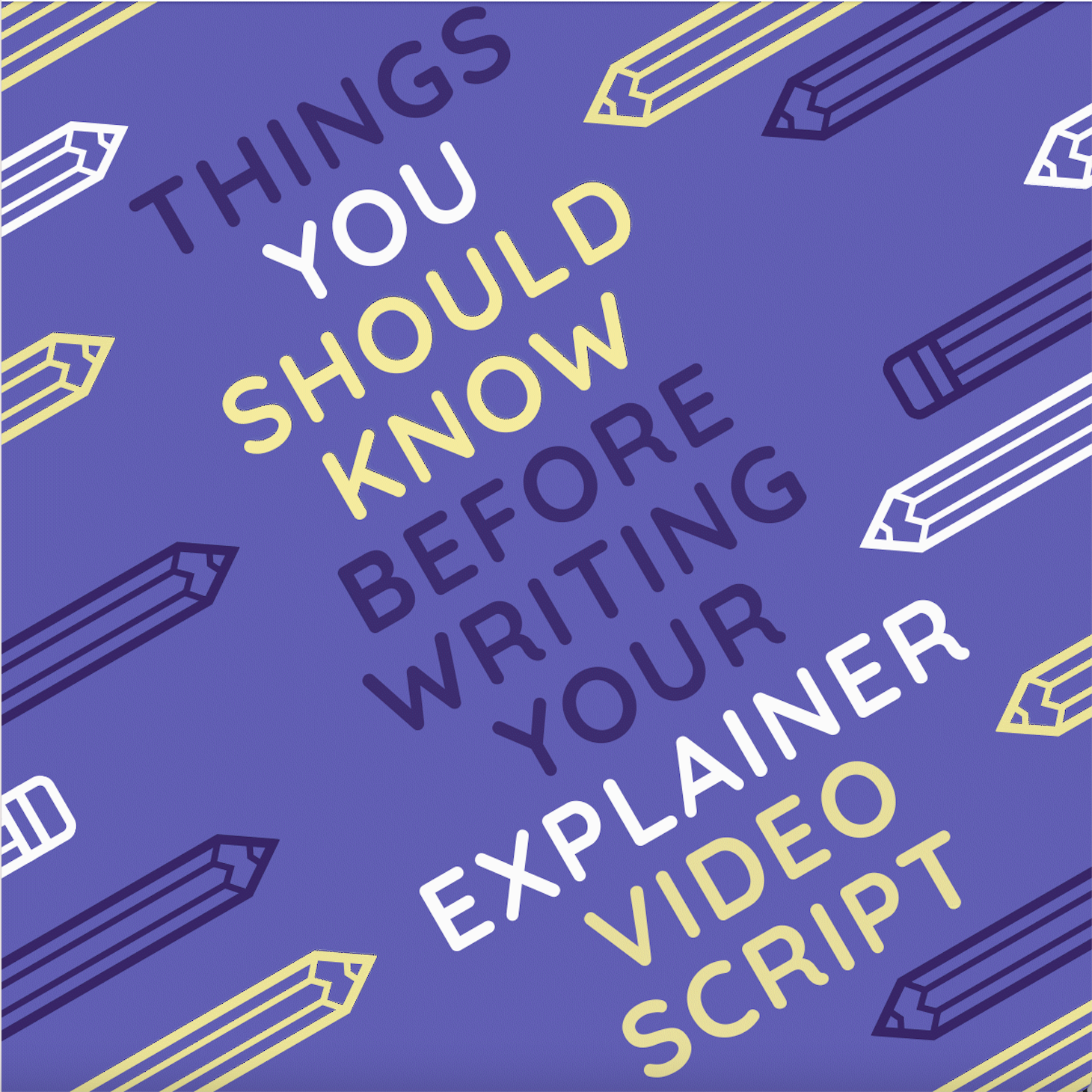 Graphic of things you should know before using an explainer video template