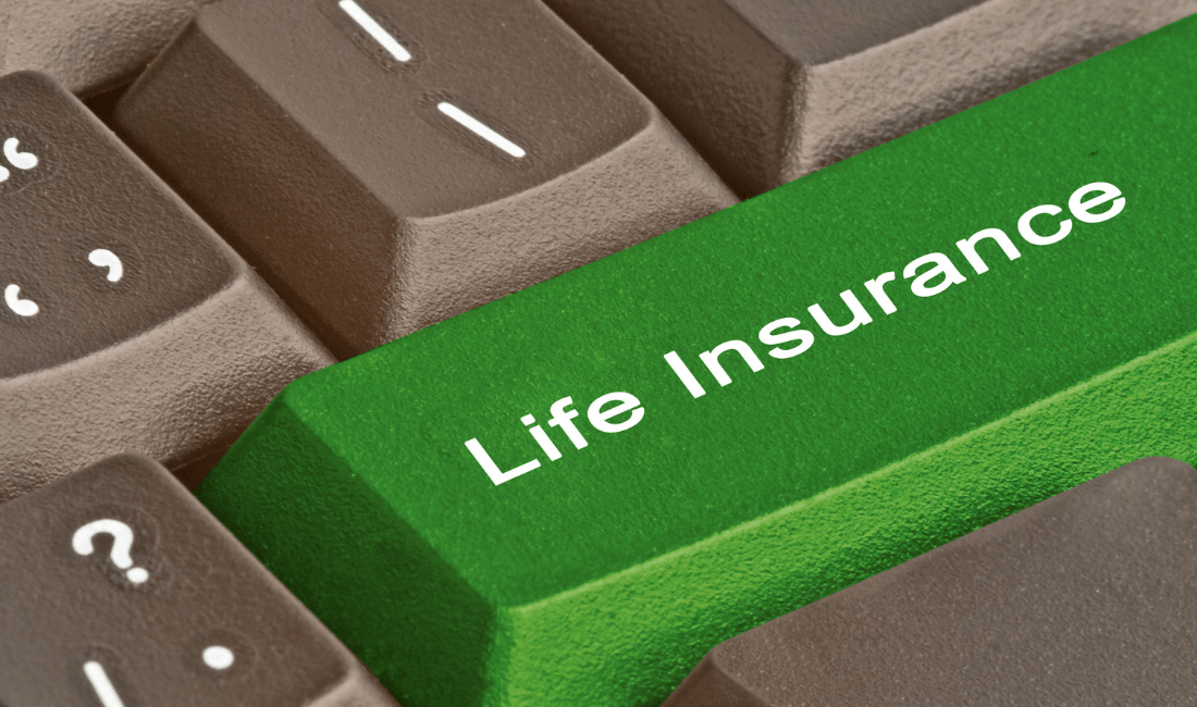 Life insurance on a keyboad