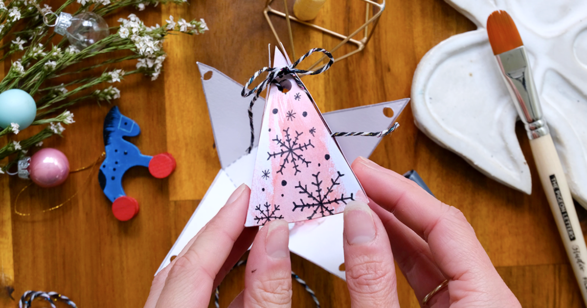 Make Your Own Christmas paper Ornament Amandine Thomas Blog