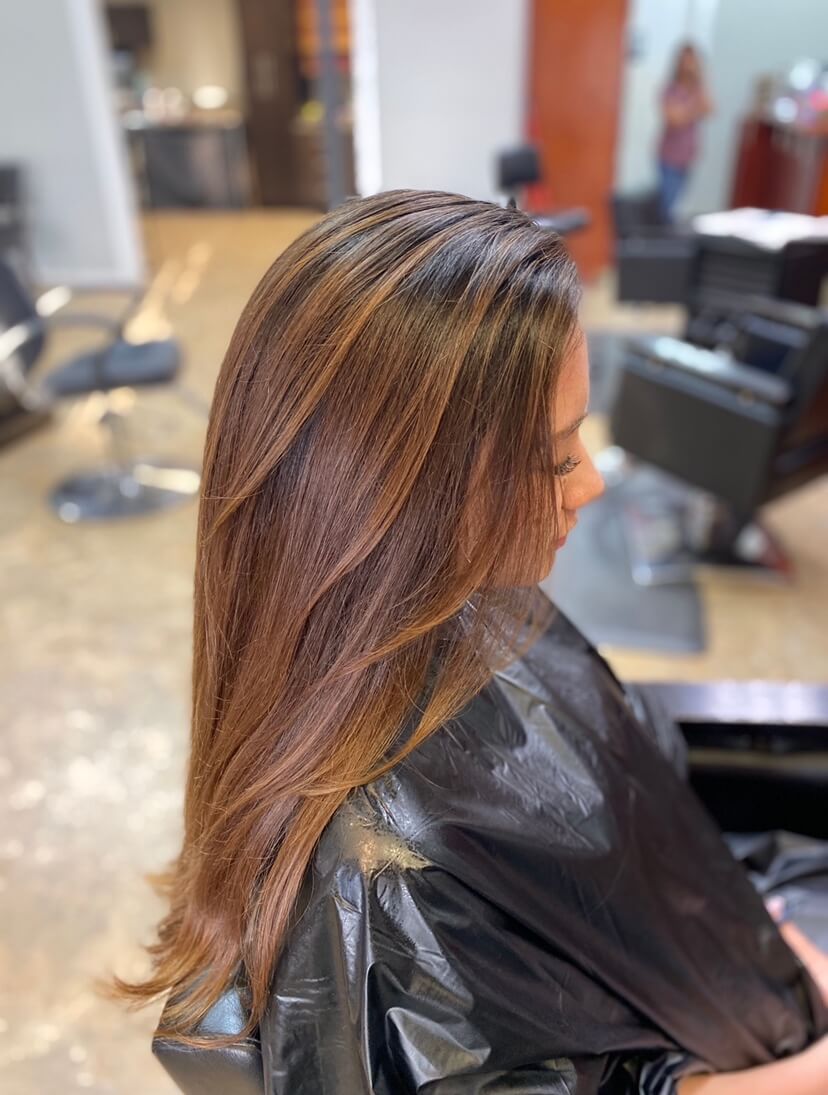 Beautiful light brown high balayage 