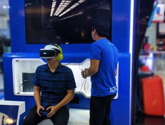 Sony PlayStation VR setup