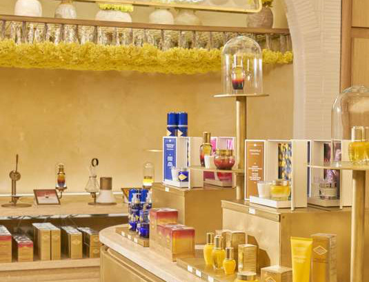 L'Occitane display in a store