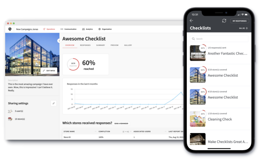 Simplifield mobile checklists for retailers