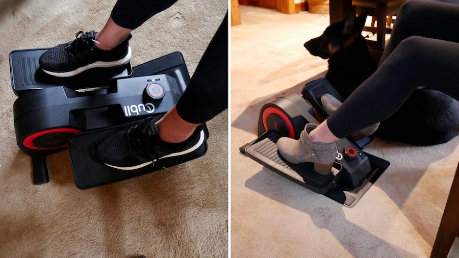 Cubii Pro with Heeled Shoes and sneakers