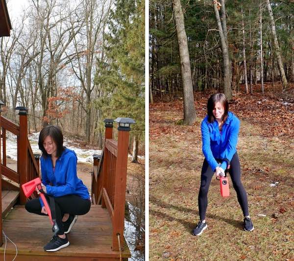 Sophie doing a ChopFit Workout