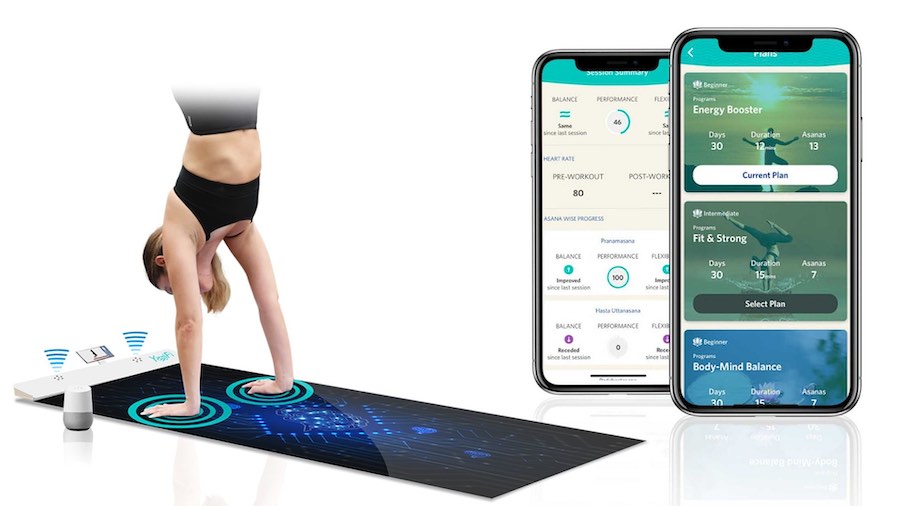 yoga mat sensors on YogiFi and App